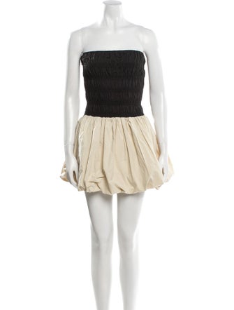 Dissh Colorblock Pattern Mini Dress