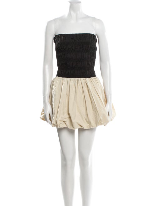 Dissh Colorblock Pattern Mini Dress