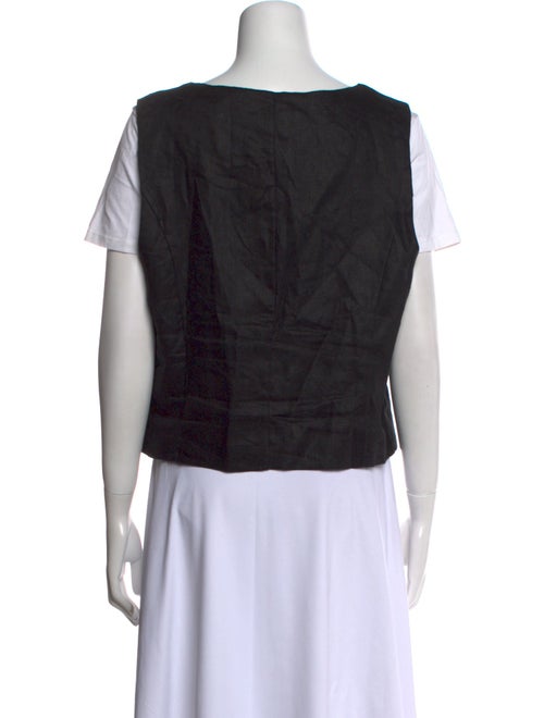 Dissh Linen Square Neckline Crop Top