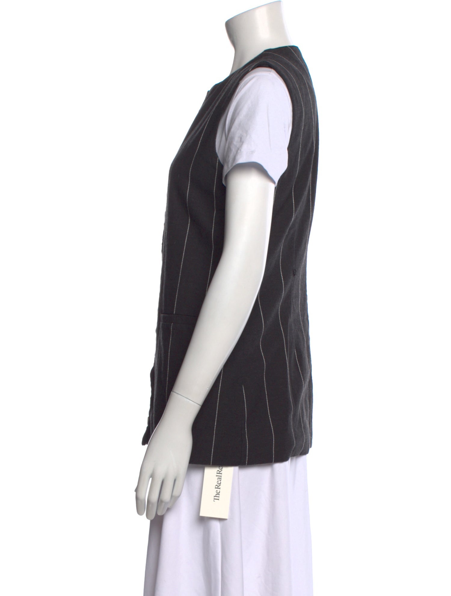 Dissh Linen Striped Button-Up Top