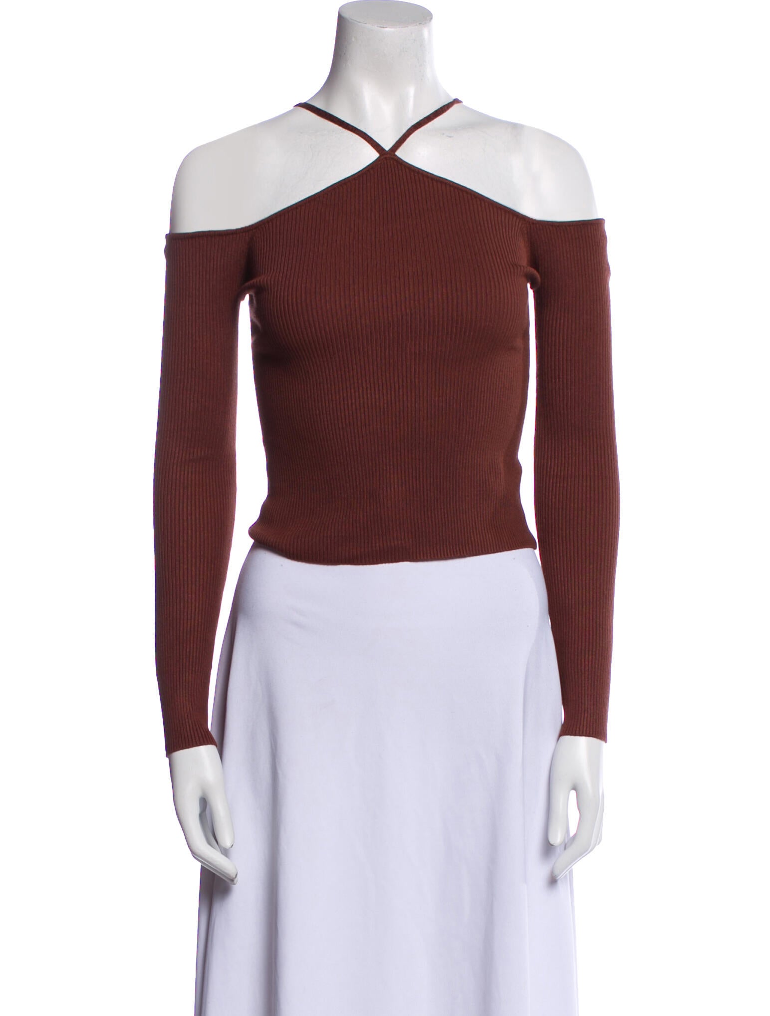Dissh V-Neck Long Sleeve Crop Top w/ Tags