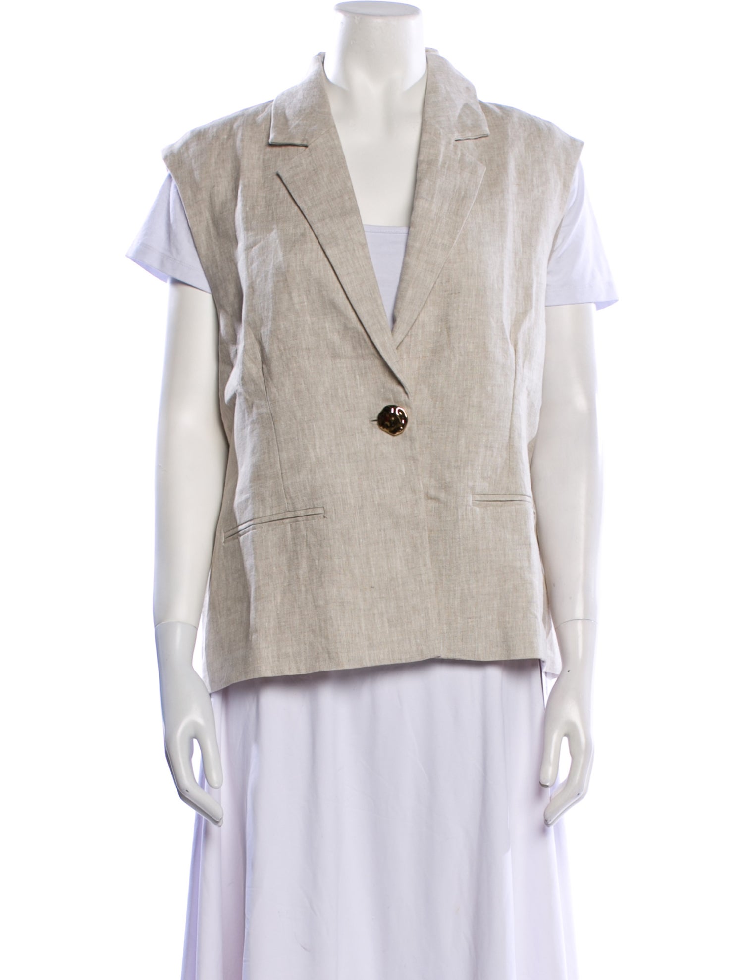 Dissh Sela Linen Vest w/ Tags