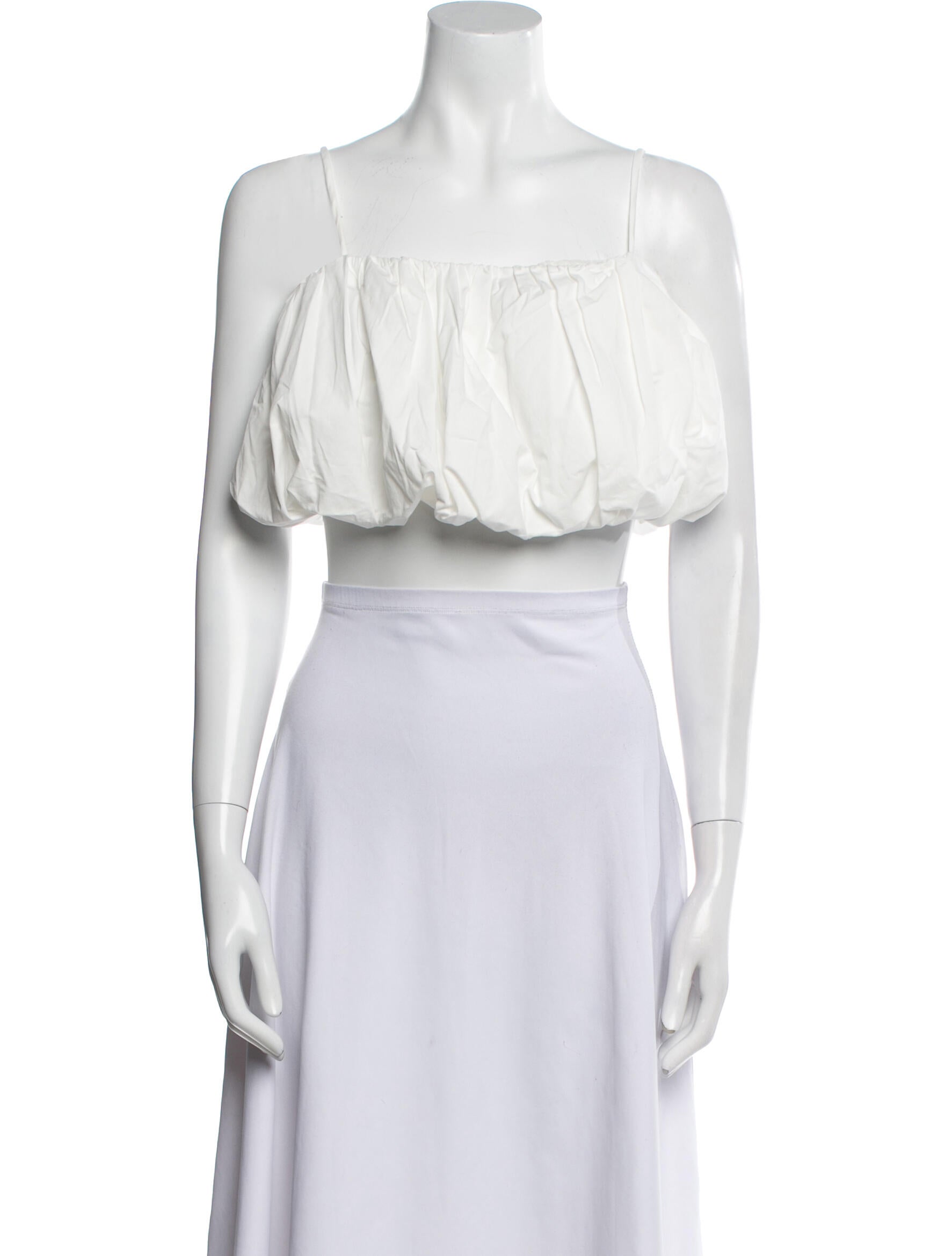 Dissh Square Neckline Sleeveless Crop Top