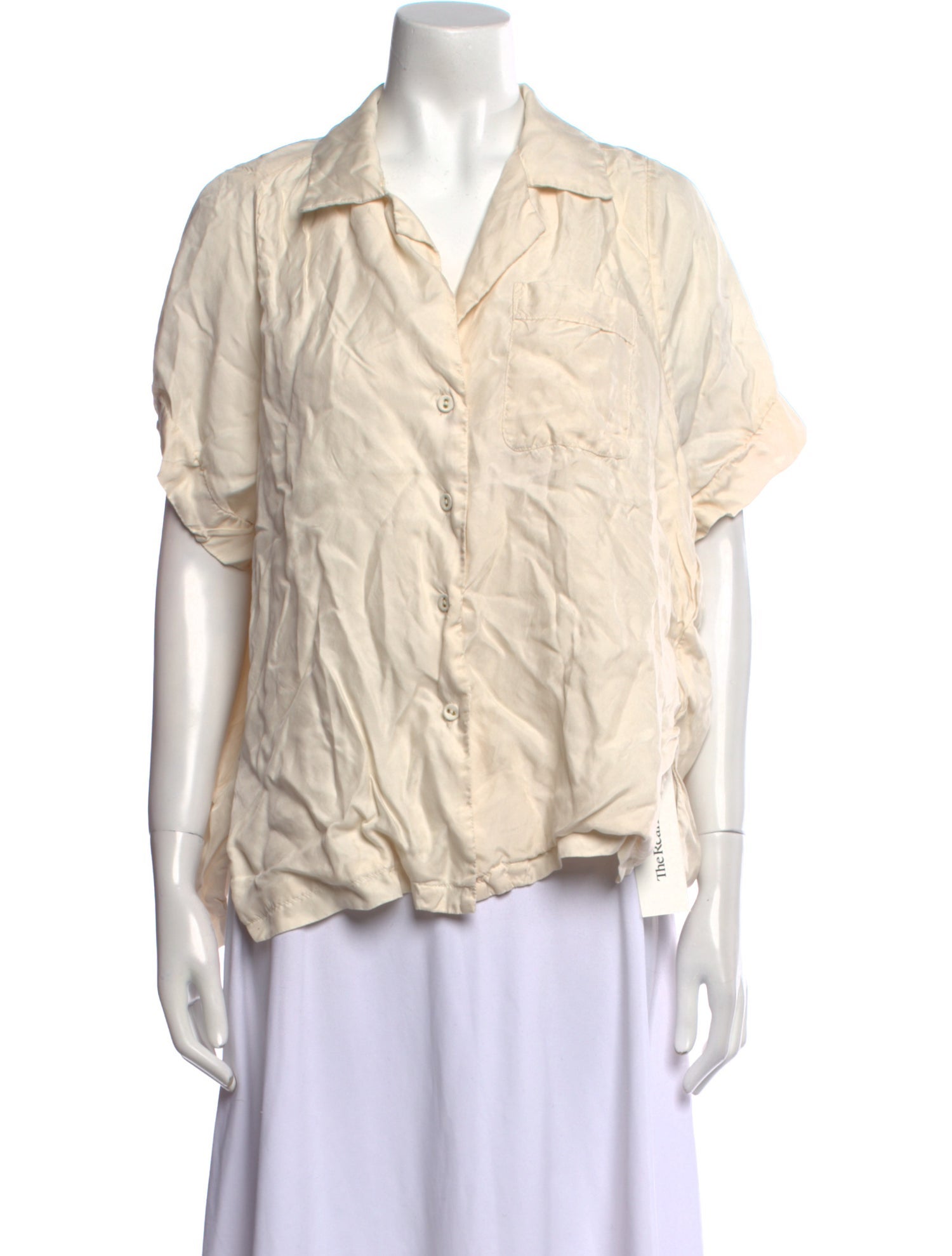 Dissh Short Sleeve Button-Up Top