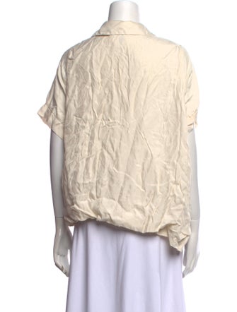 Dissh Short Sleeve Button-Up Top