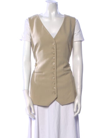 Dissh V-Neck Short Sleeve Button-Up Top