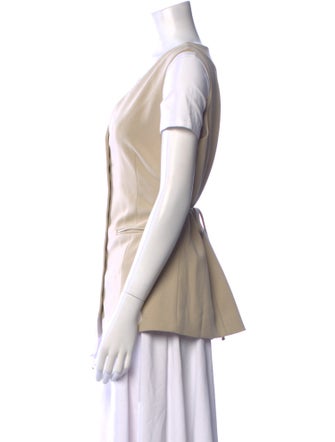 Dissh V-Neck Short Sleeve Button-Up Top