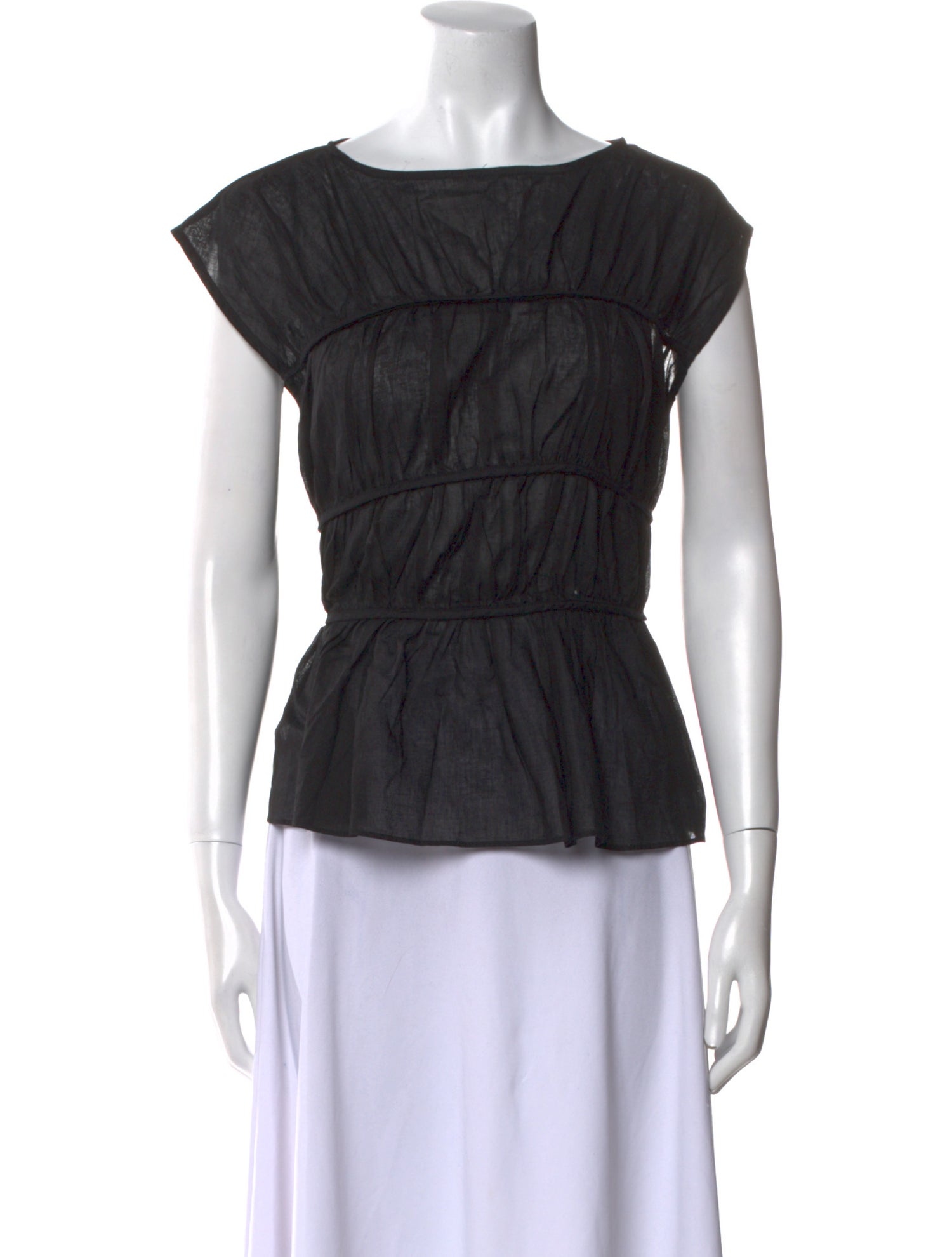 Dissh Scoop Neck Short Sleeve Top