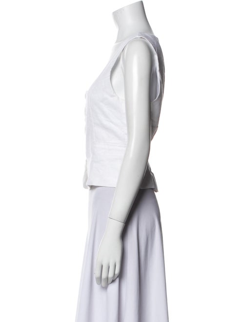 Dissh Linen Square Neckline Crop Top