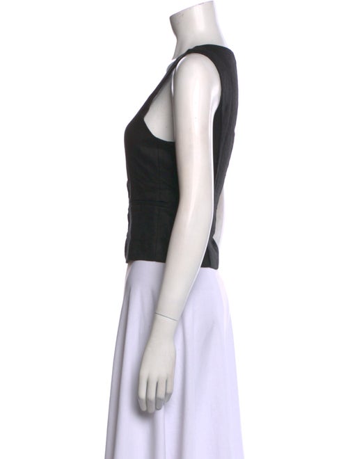 Dissh Linen Square Neckline Crop Top