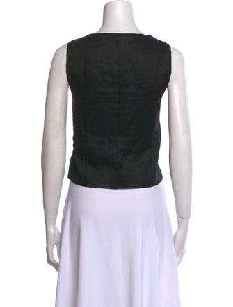 Dissh Linen Square Neckline Crop Top