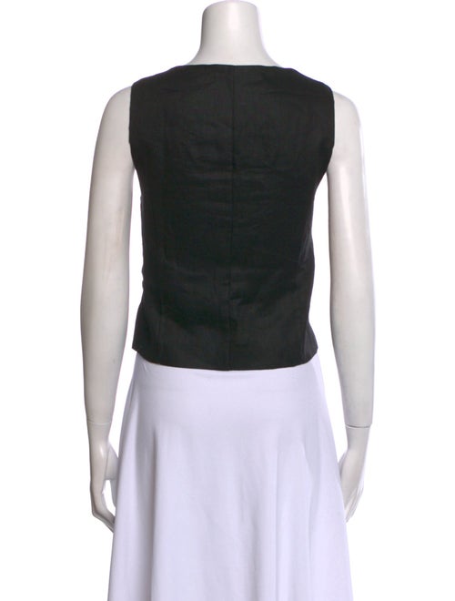 Dissh Linen Square Neckline Crop Top