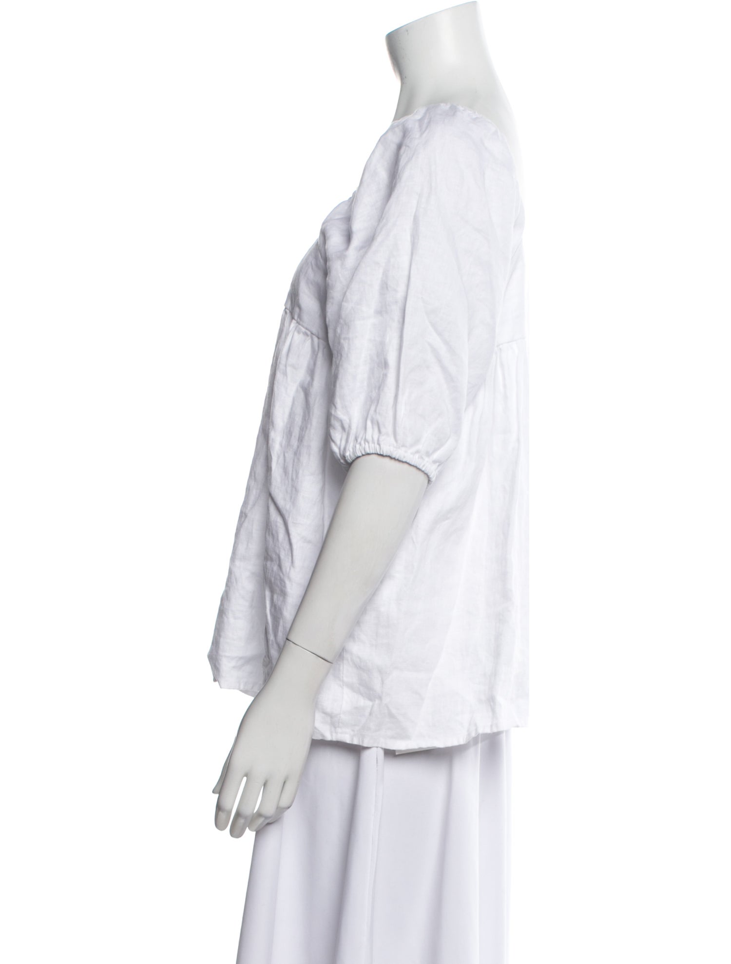 Dissh Linen Square Neckline Blouse