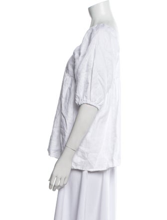 Dissh Linen Square Neckline Blouse