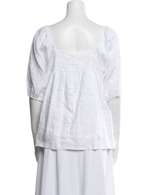 Dissh Linen Square Neckline Blouse