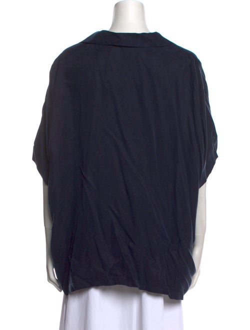 Dissh V-Neck Short Sleeve Button-Up Top