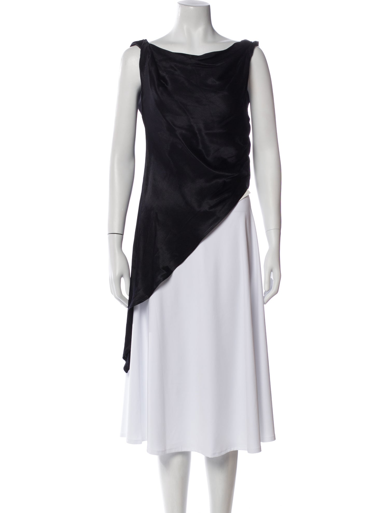 Dissh Cowl Neck Sleeveless Tunic