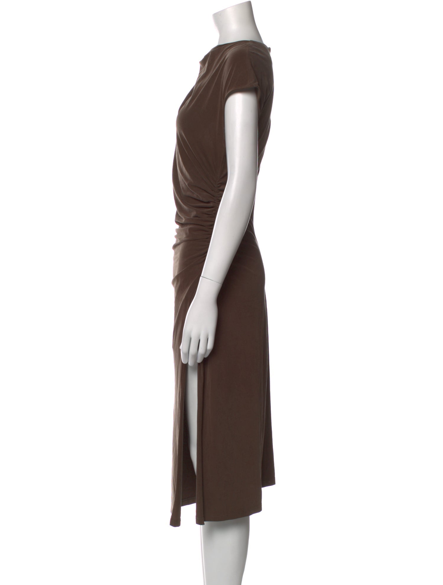 Dissh Cowl Neck Knee-Length Dress