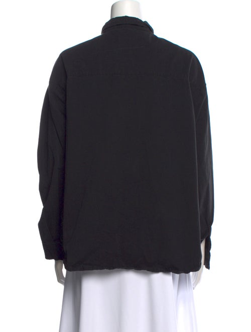 Dissh Mock Neck Long Sleeve Button-Up Top