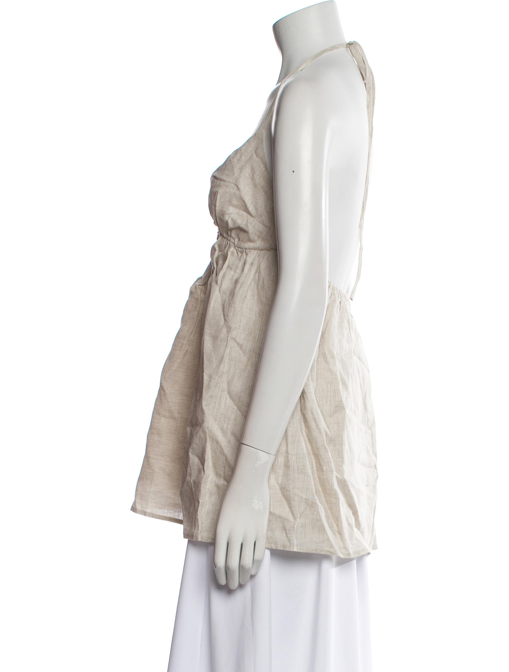 Dissh Linen V-Neck Top