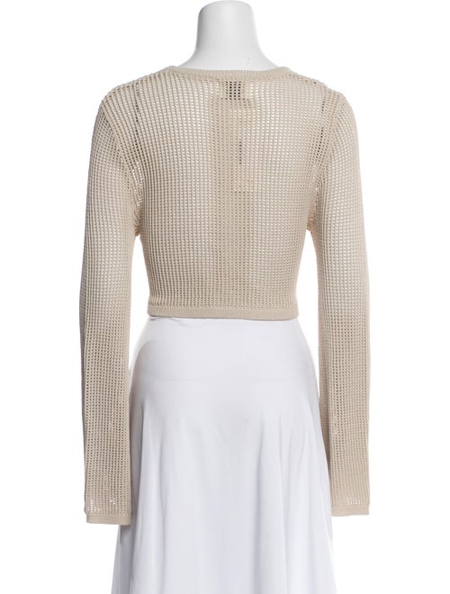 Dissh Crew Neck Long Sleeve Crop Top