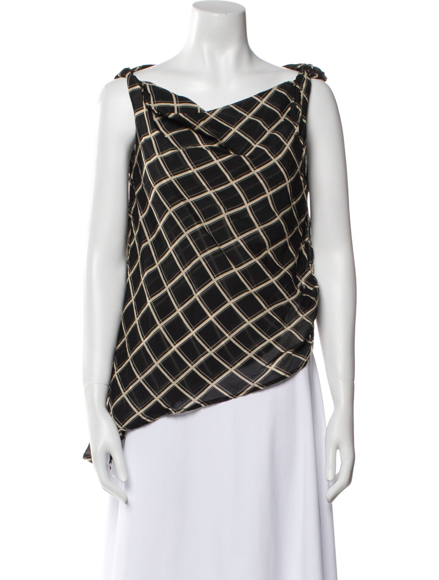 Dissh Printed One-Shoulder Top