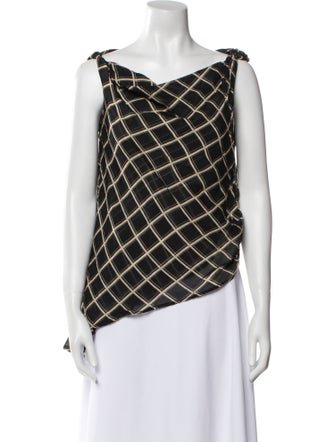 Dissh Printed One-Shoulder Top