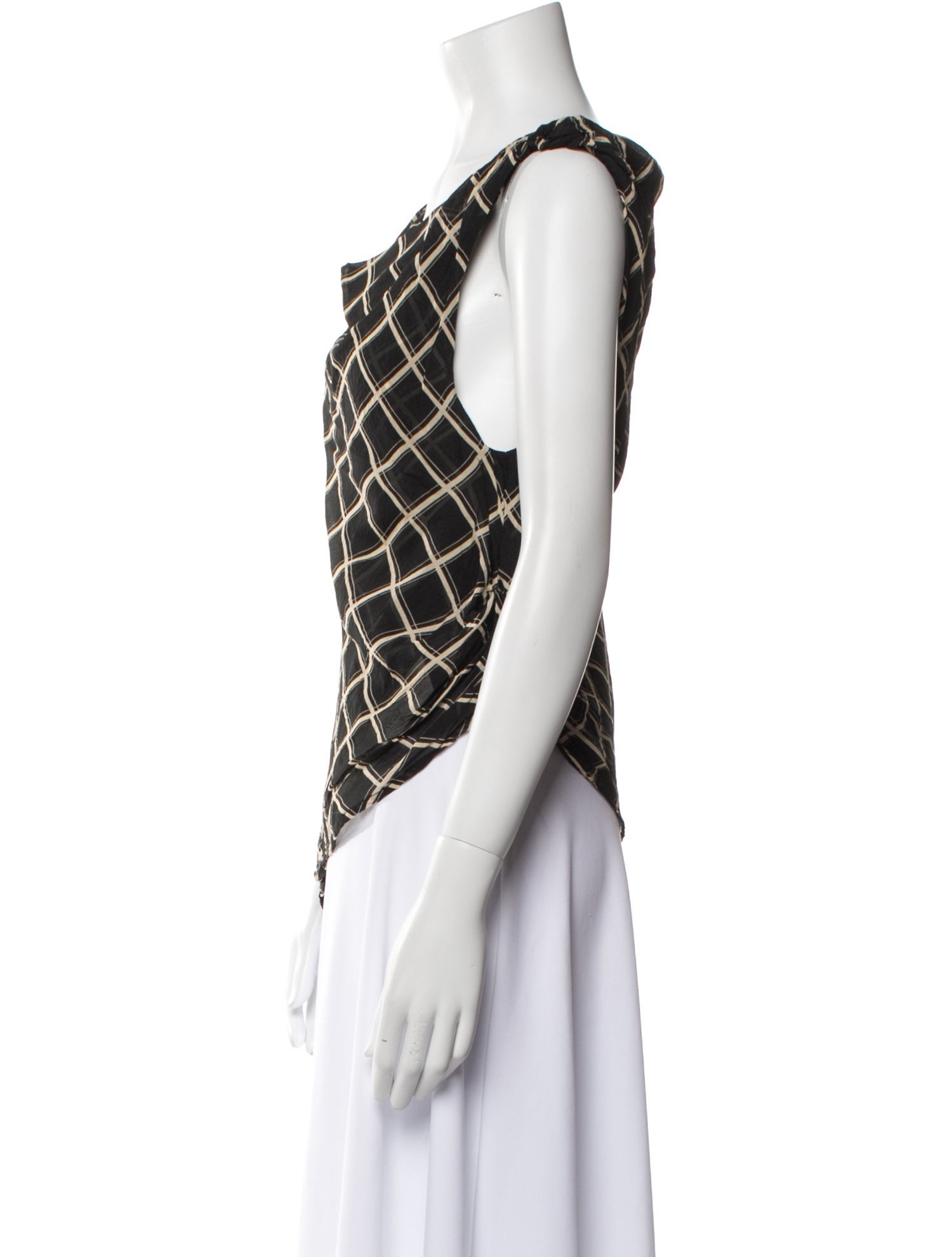 Dissh Printed One-Shoulder Top