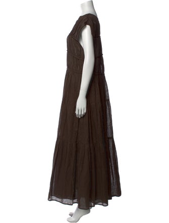 Dissh Bateau Neckline Long Dress