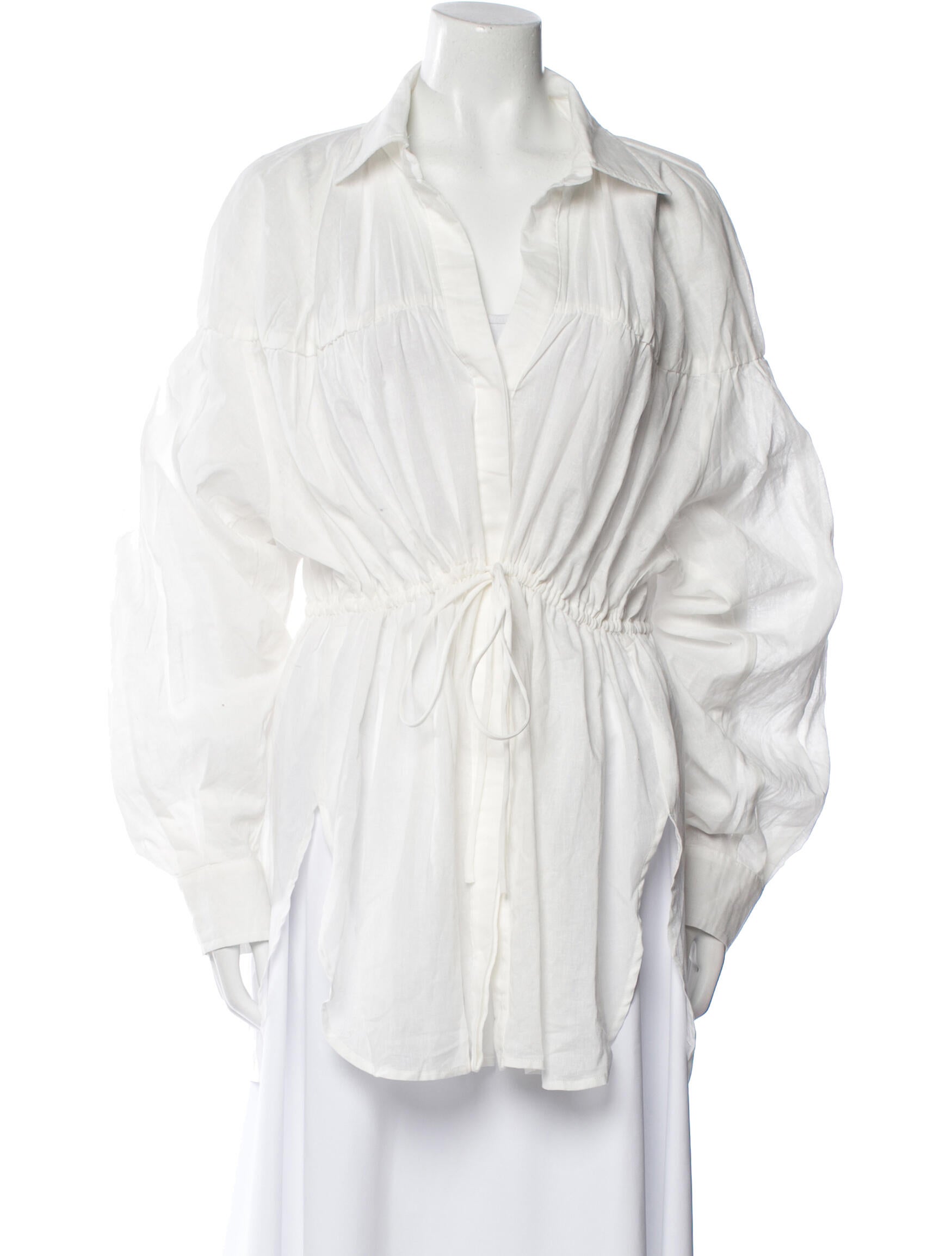 Dissh V-Neck Long Sleeve Button-Up Top