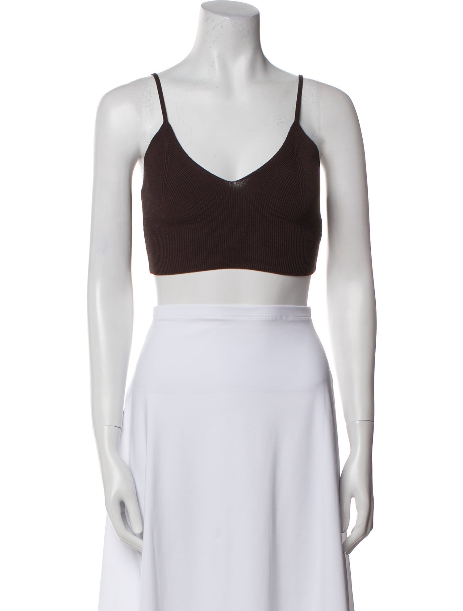 Dissh V-Neck Sleeveless Crop Top