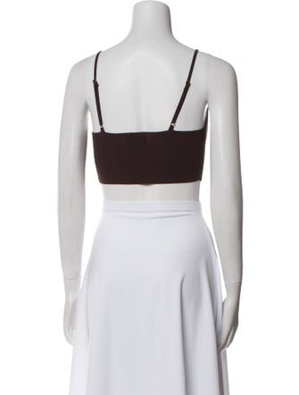 Dissh V-Neck Sleeveless Crop Top