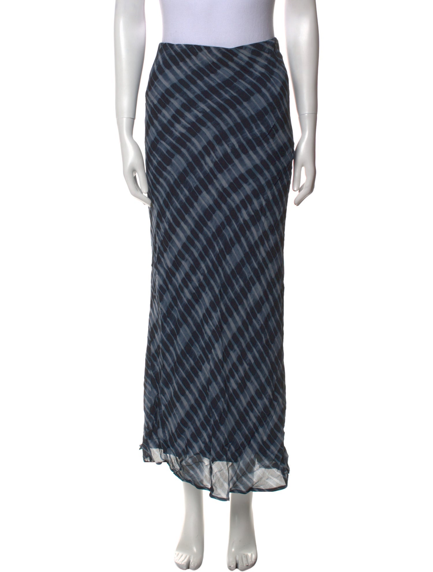 Dissh Plaid Print Midi Length Skirt