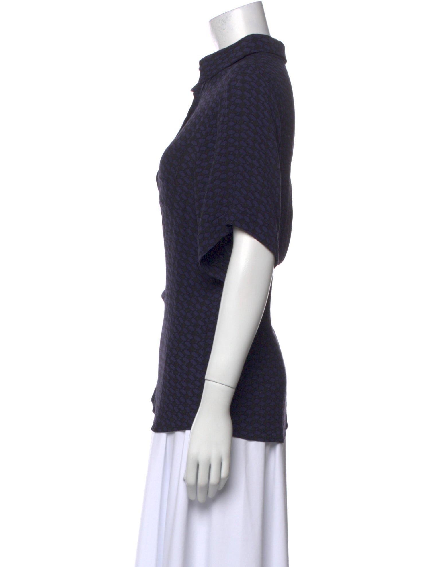 Dissh Short Sleeve Button-Up Top