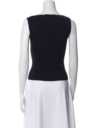 Dissh Bateau Neckline Sleeveless Top
