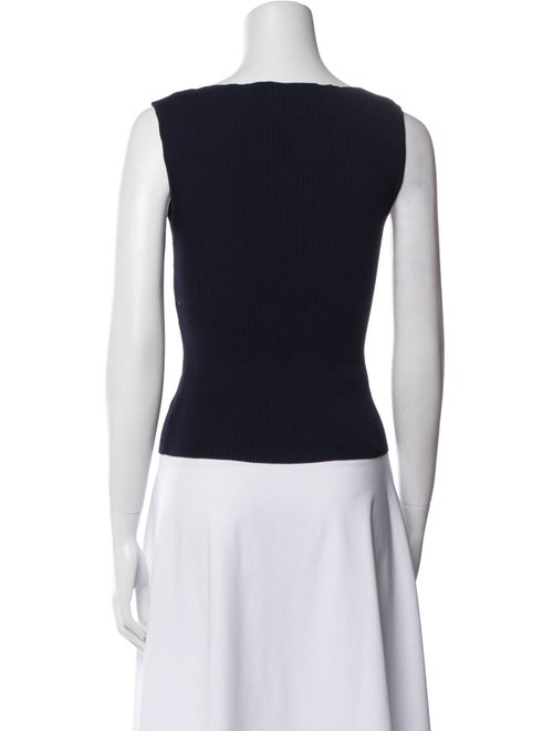 Dissh Bateau Neckline Sleeveless Top