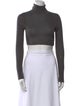 Dissh Turtleneck Long Sleeve Crop Top