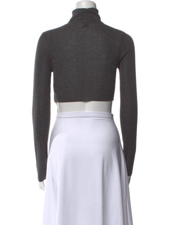 Dissh Turtleneck Long Sleeve Crop Top