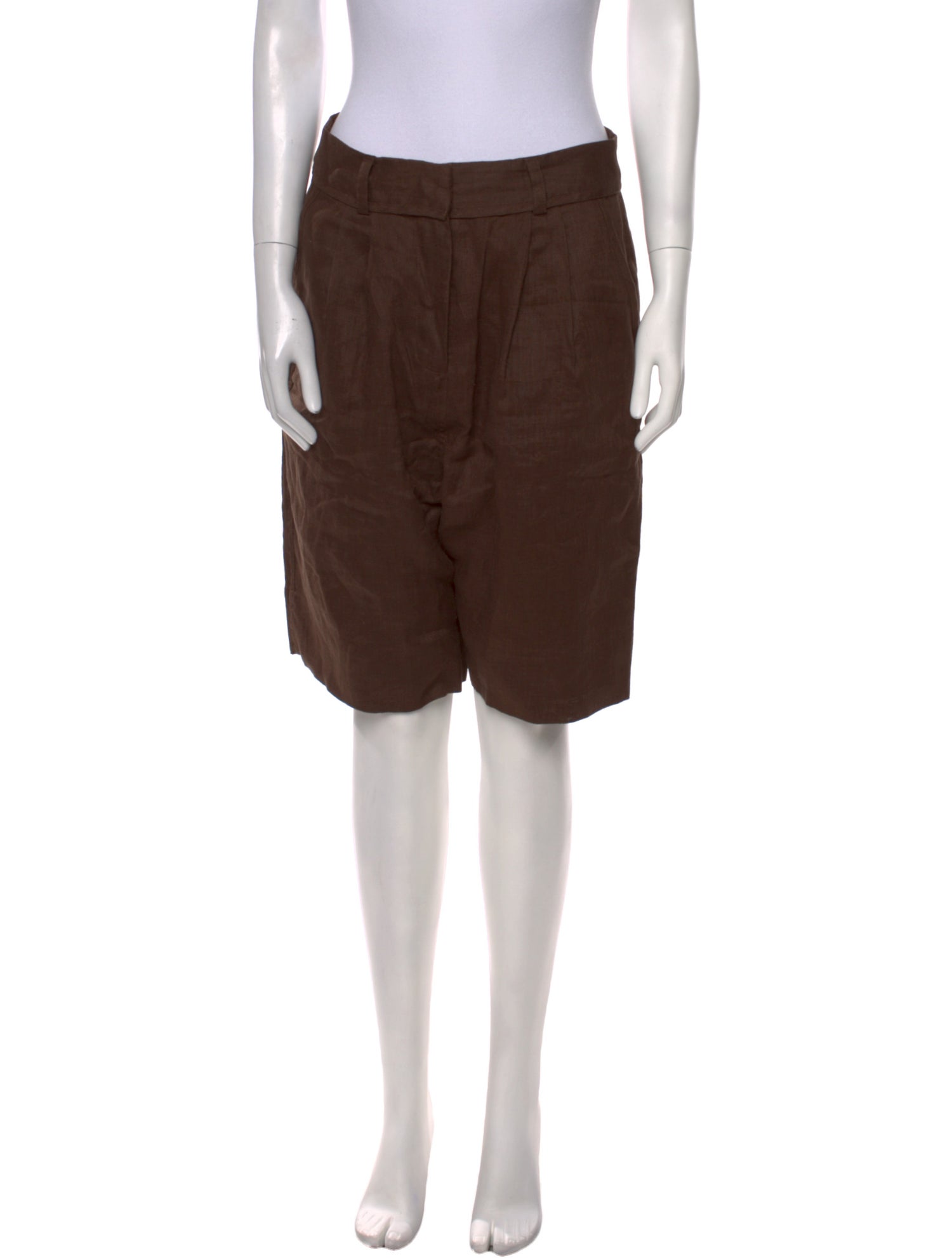Dissh Linen Knee-Length Shorts
