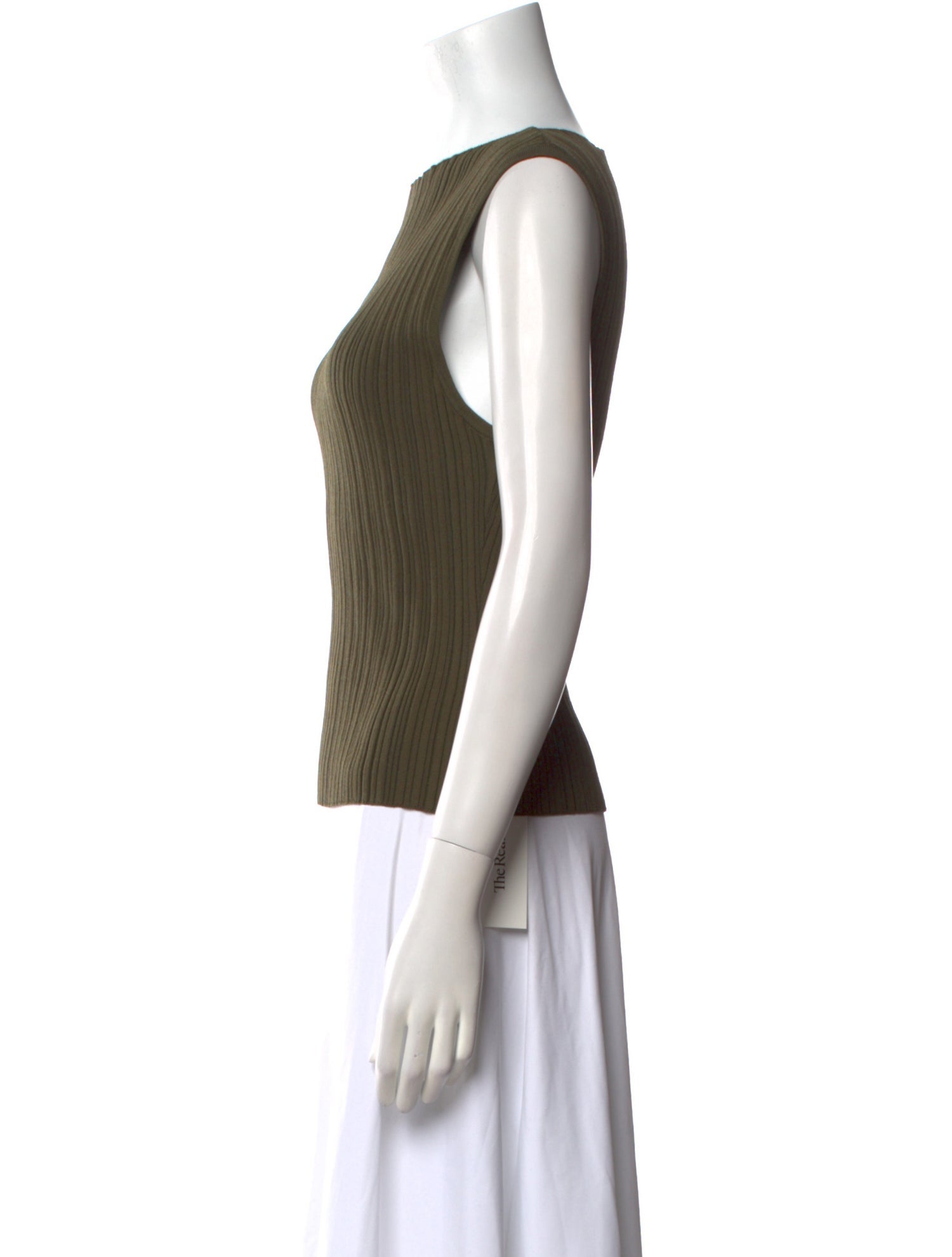 Dissh Bateau Neckline Sleeveless Top