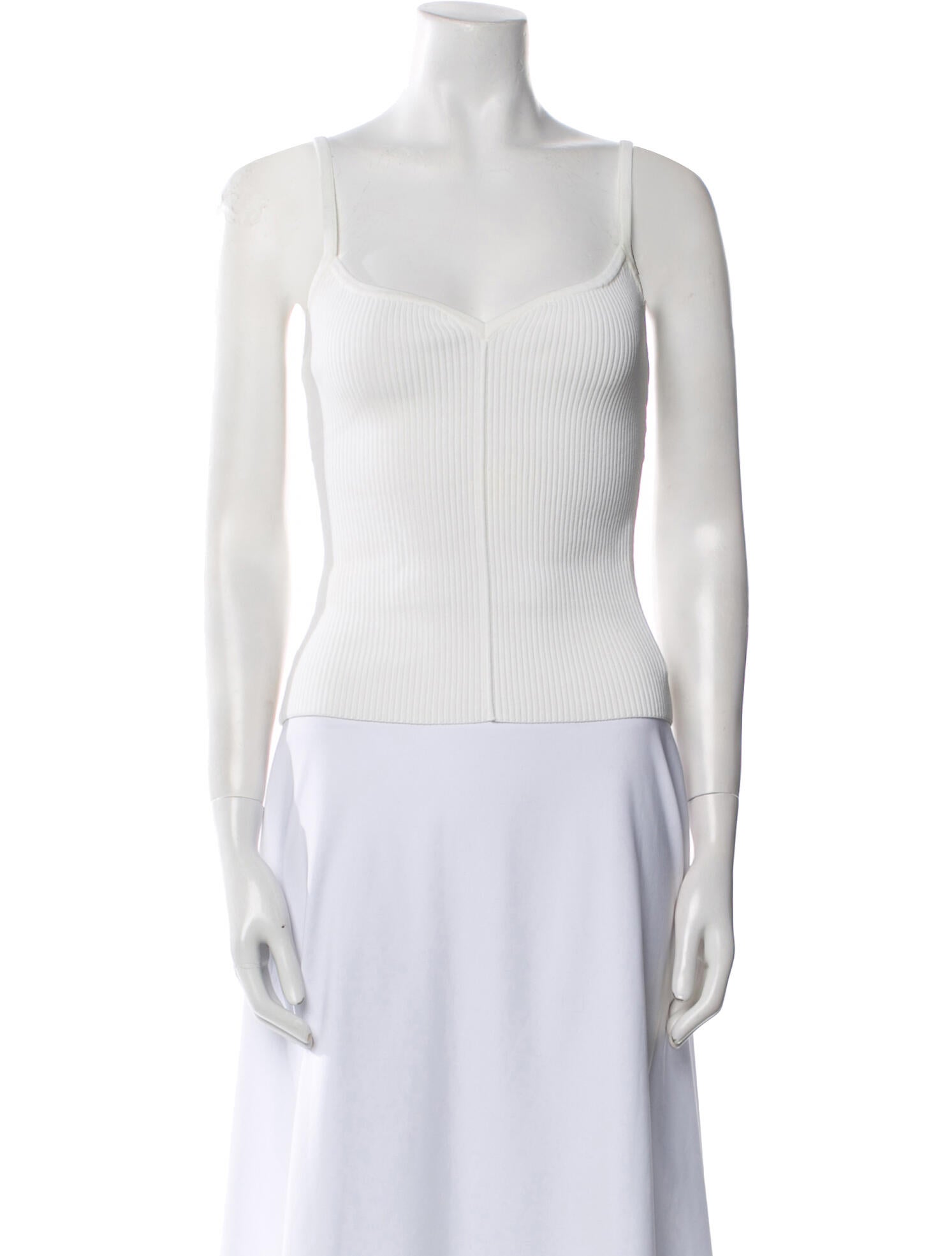 Dissh Square Neckline Sleeveless Crop Top