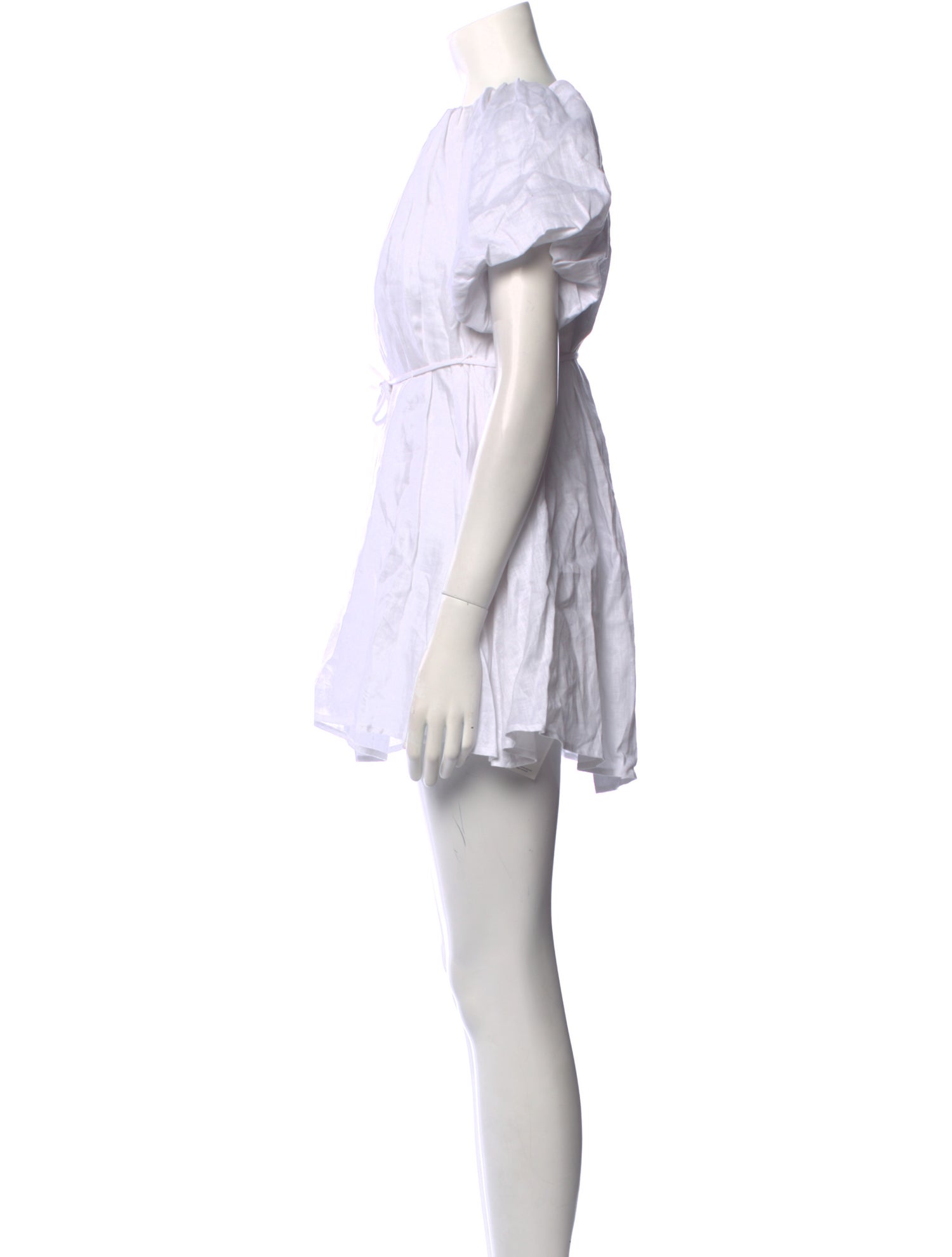 embellished multi-strap mini dress in ivory Ivory Mini Dress