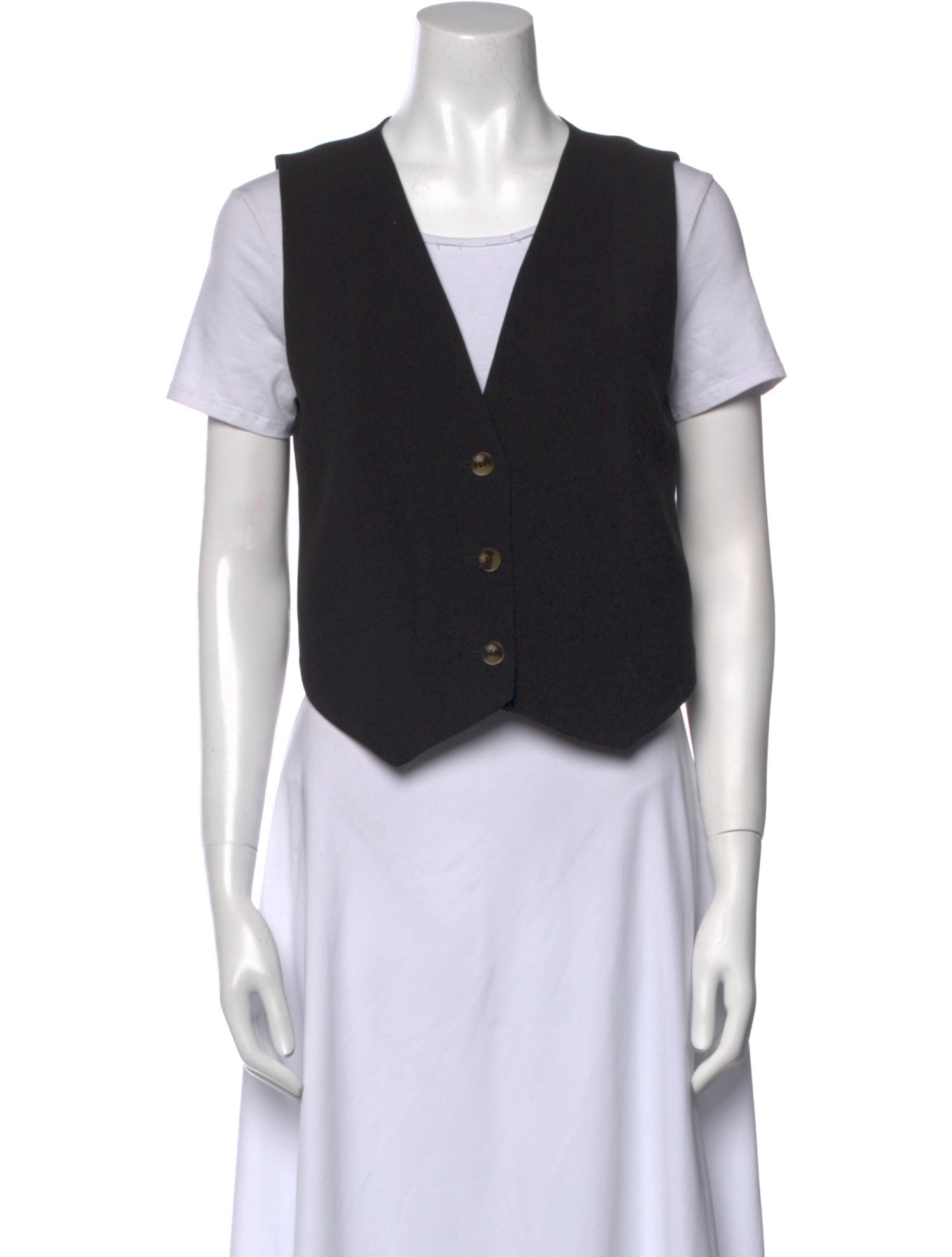 Dissh V-Neck Short Sleeve Crop Top