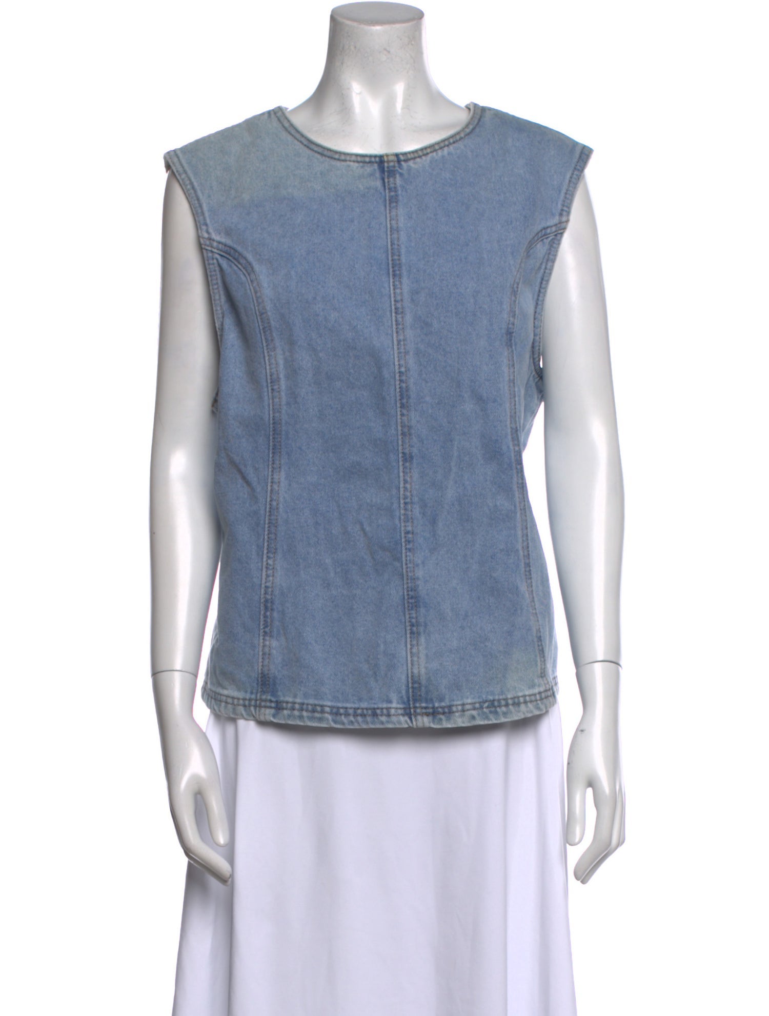 Dissh Crew Neck Sleeveless Top