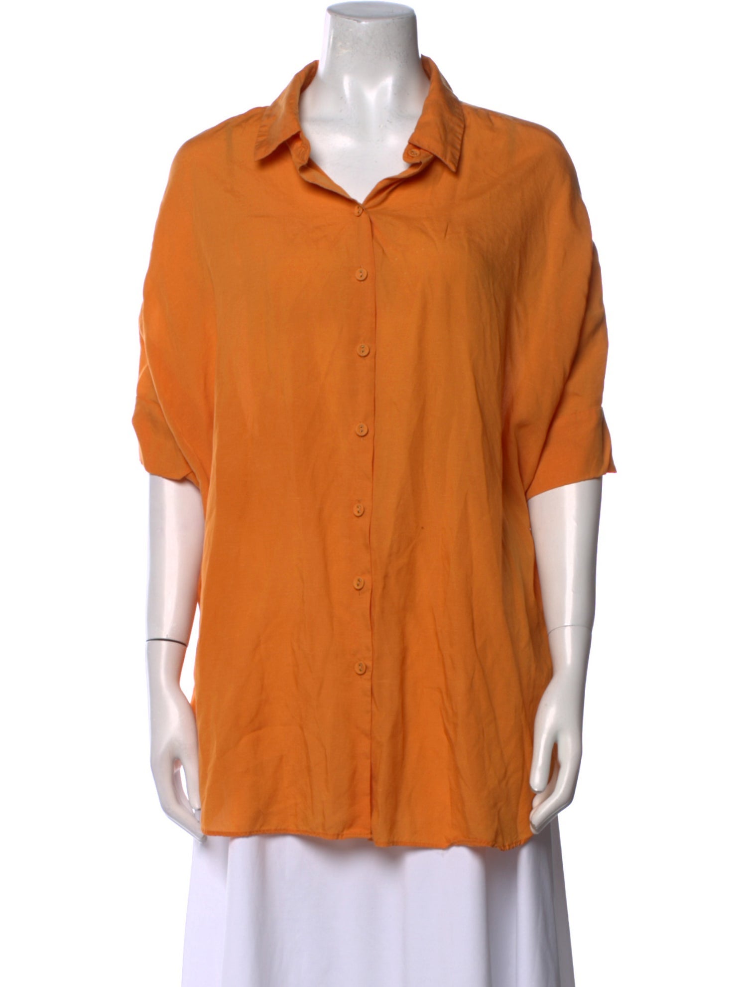 Dissh Short Sleeve Button-Up Top