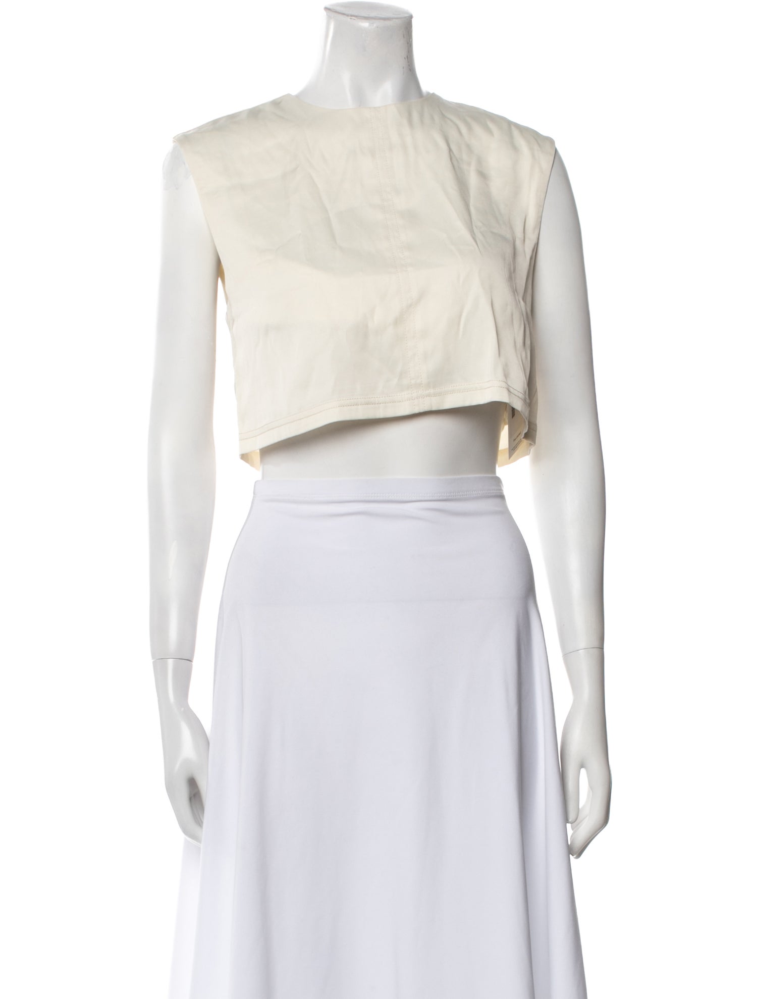 Dissh Bateau Neckline Sleeveless Crop Top w/ Tags