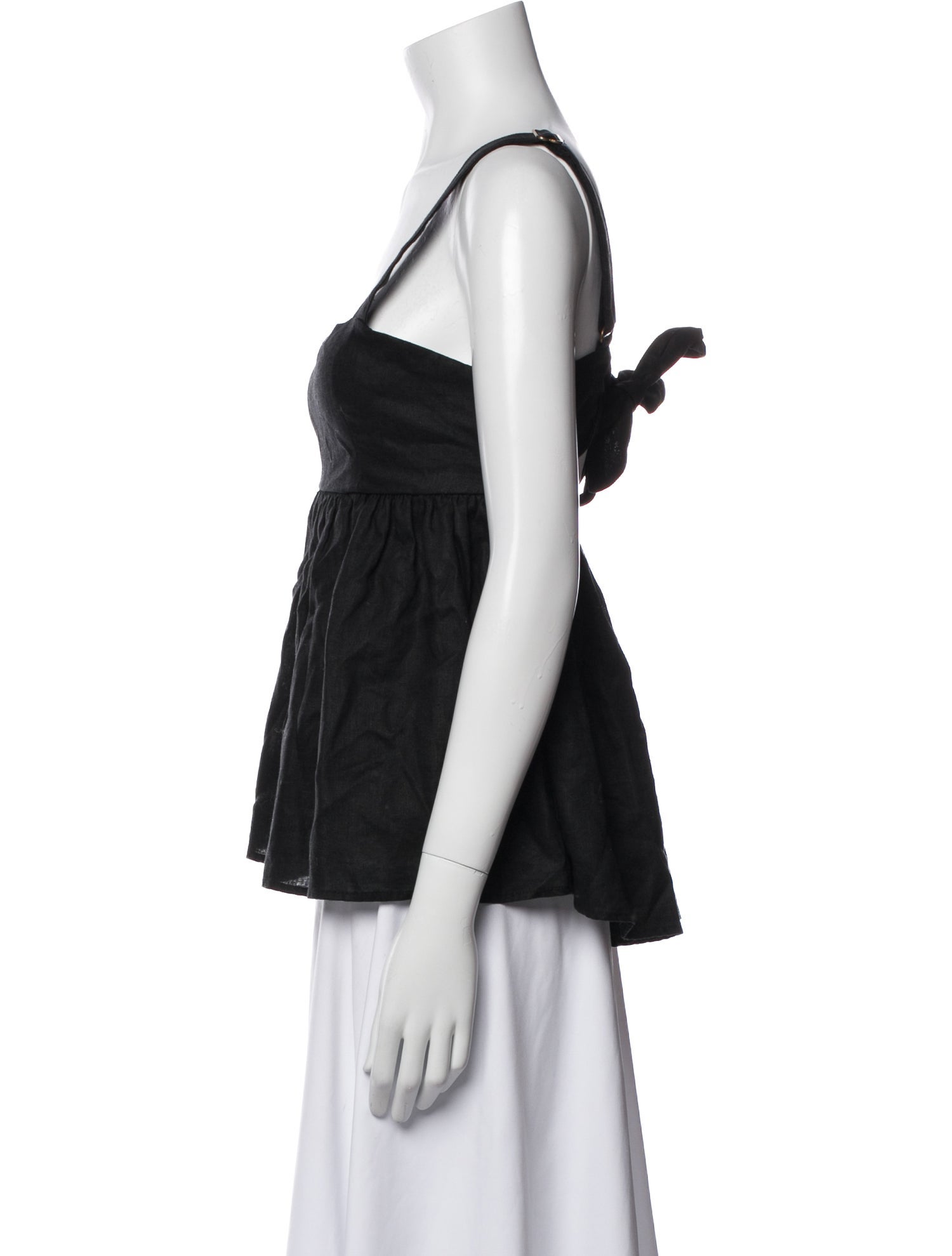 Dissh Linen Square Neckline Top