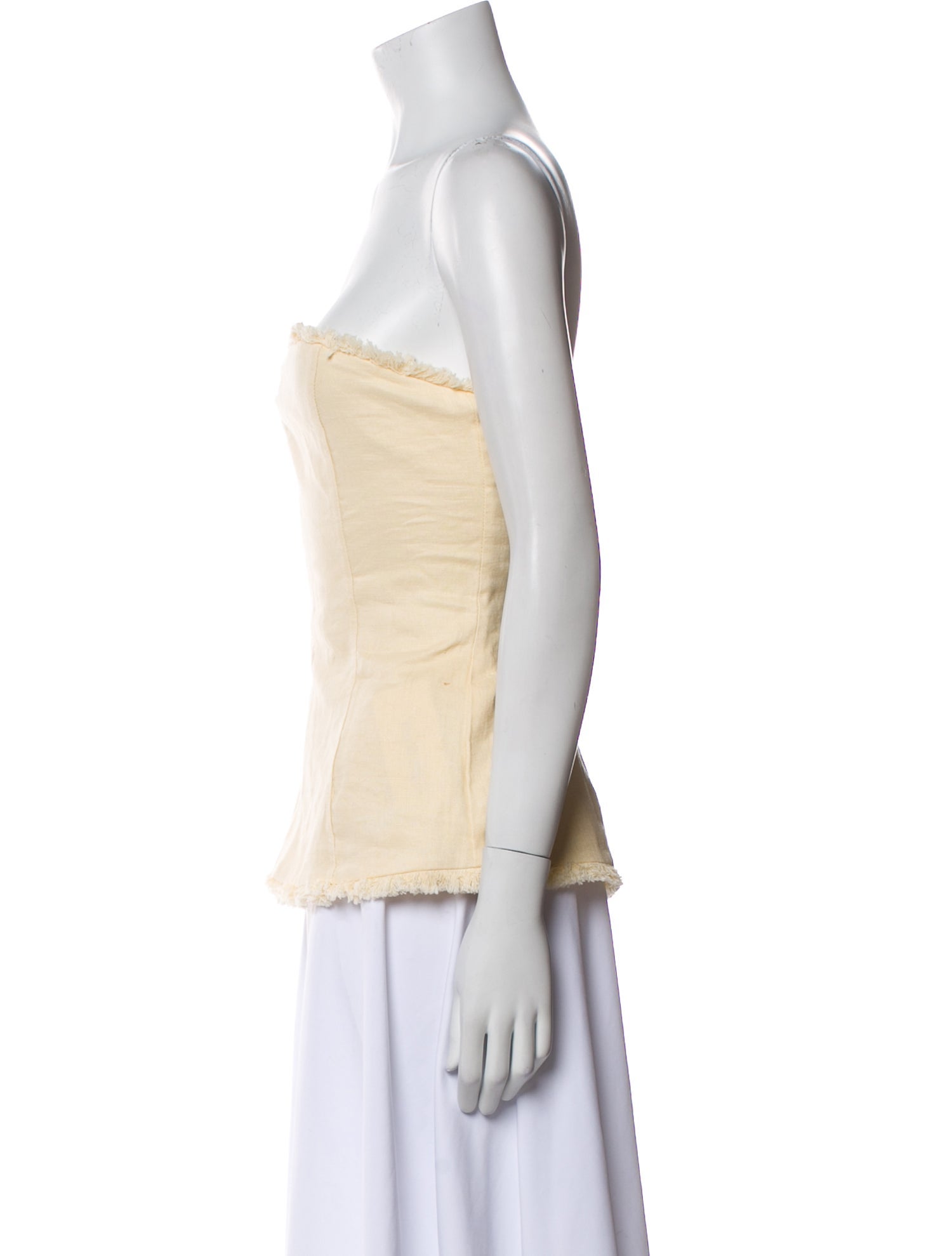 Dissh Linen Strapless Top