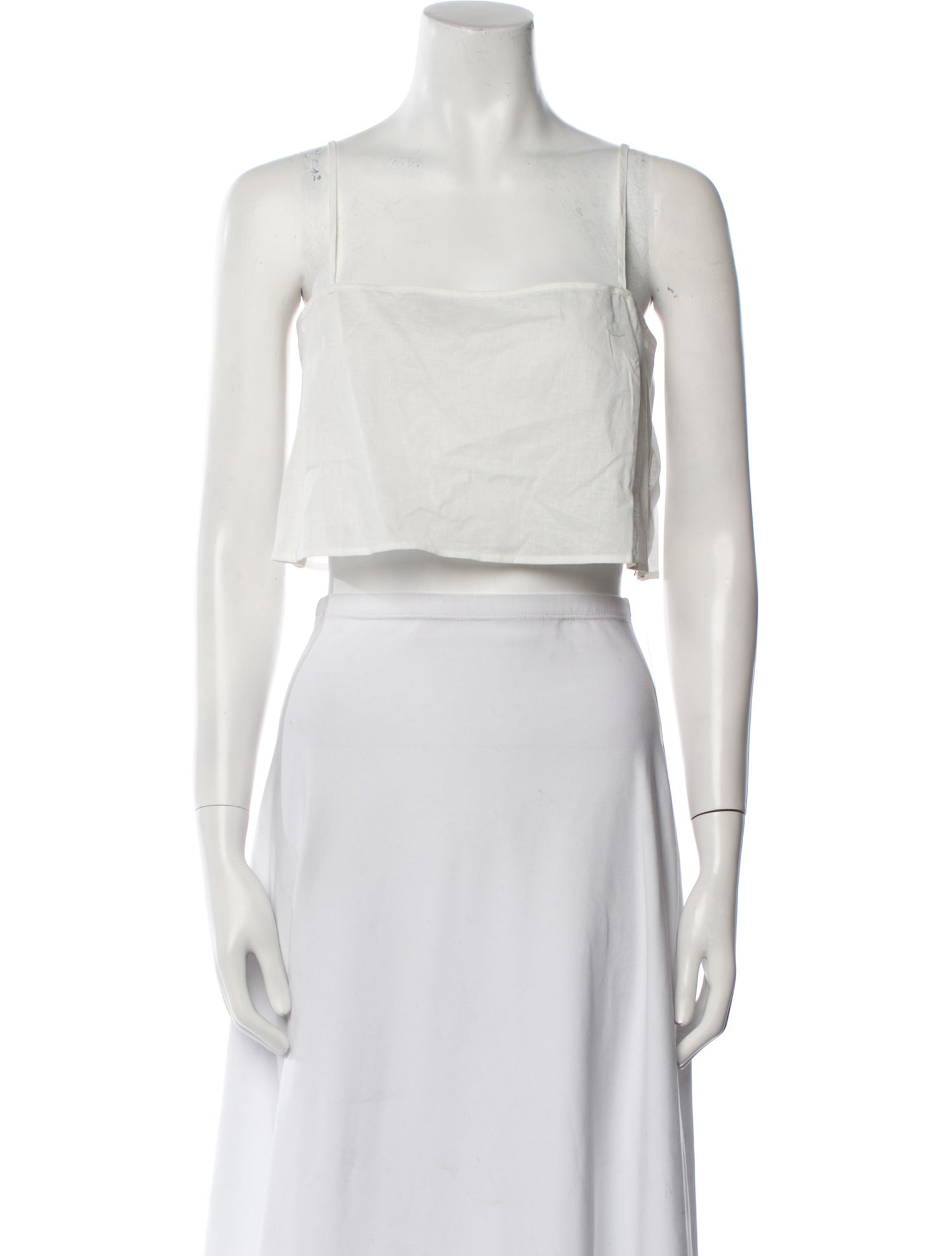 Dissh Square Neckline Sleeveless Crop Top