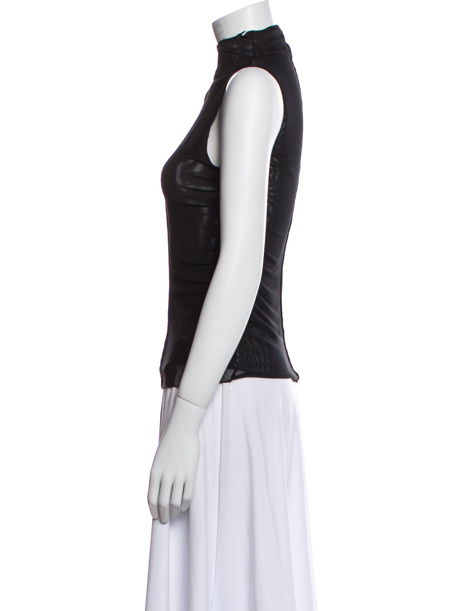 Dissh Mock Neck Sleeveless Top